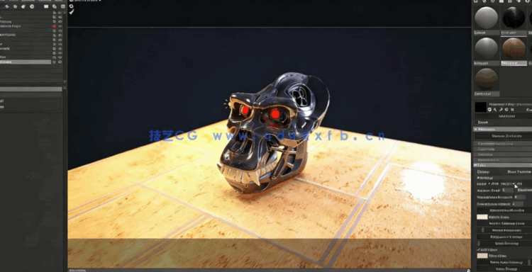 机械头骨数字雕刻建模完整制作流程视频教程(图5)