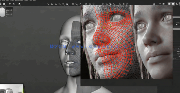  Zbrush超精细角色面部雕刻大师级视频教程 (图2)
