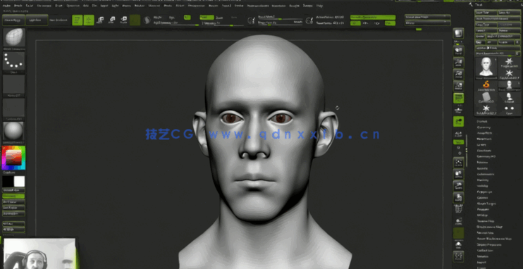  Zbrush超精细角色面部雕刻大师级视频教程 (图4)