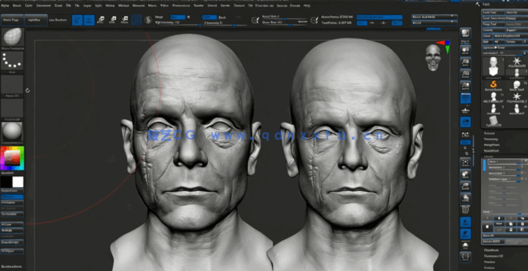  Zbrush超精细角色面部雕刻大师级视频教程 (图5)