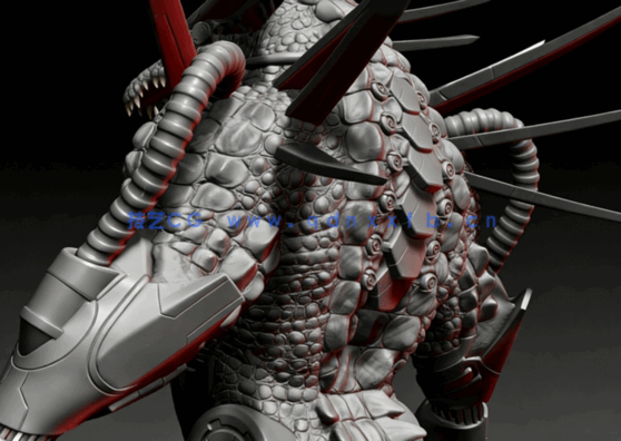 ZBrush机甲蜥蜴数字雕刻制作全流程视频教程(图2)