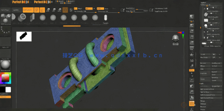 Zbrush创建硬表面美观整洁形状视频教程 (图5)