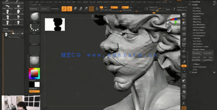 ZBrush个性角色半身像数字雕刻实例制作视频教程 (图5)
