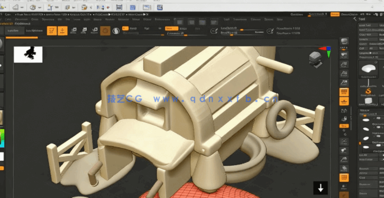  ZBrush游戏房屋概念艺术数字雕刻制作视频教程(图2)