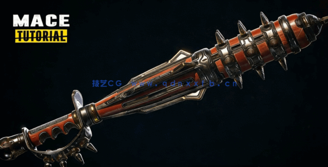 ZBrush超精致剑与锤雕刻制作实例训练视频教程 (图5)
