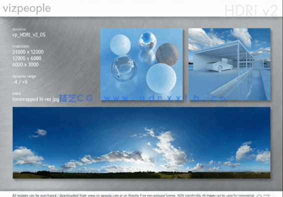 HDR天空贴图 VizPeople hdr v2(图4)