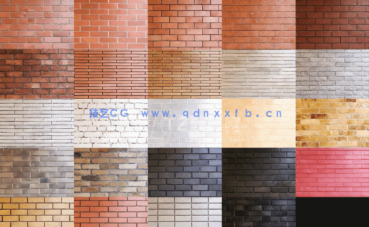 砖块墙面贴图材质 VizPeople – Brick Textures V1(图2)