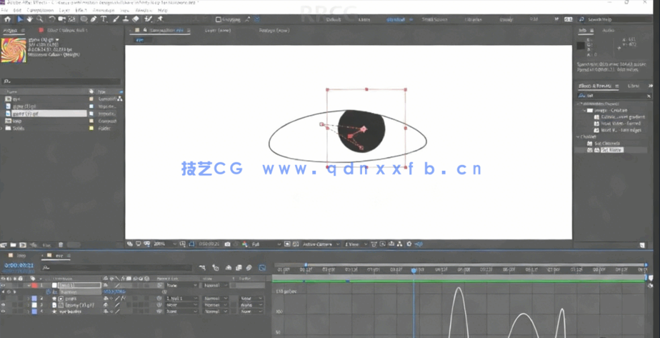 AE动态图形中制作眼睛循环动画工作流程视频教程(图5)
