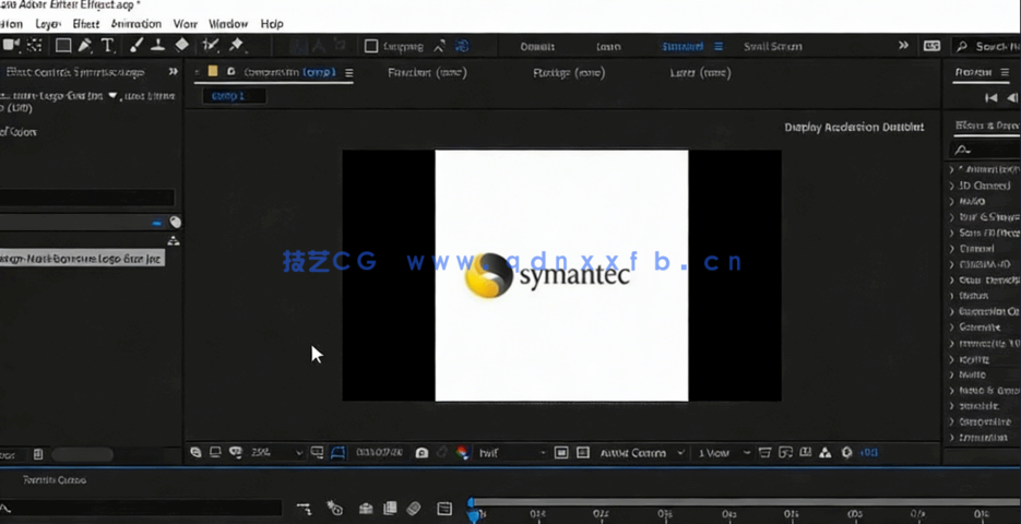 AE创建基础标志动画工作流程视频教程(图2)