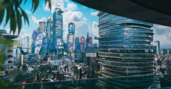 101G超大C4D美国旧金山现代大都市豪华酒店住宅购物中心科幻赛博朋克城市建筑模型合集(图1)