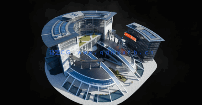 101G超大C4D美国旧金山现代大都市豪华酒店住宅购物中心科幻赛博朋克城市建筑模型合集(图7)