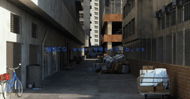 170G超大容量C4D现代都市香港高楼大厦工地小巷街道建筑模型合集(图18)