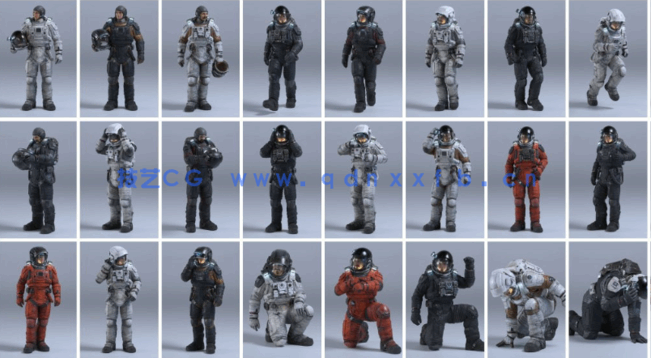 54G超大C4D火星车地形太空宇航员人物角色模型合集下载(图10)