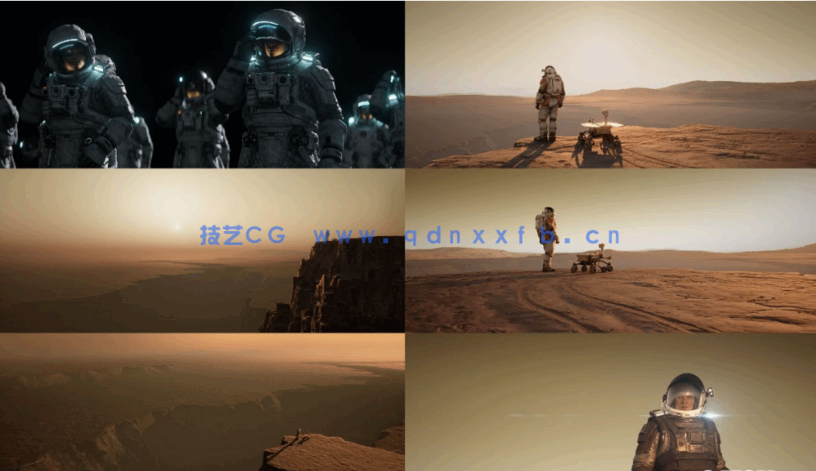 54G超大C4D火星车地形太空宇航员人物角色模型合集下载(图5)