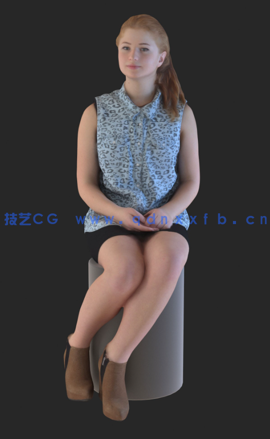 39套欧美休闲城市男女儿童免费人物模型合集下载(图5)