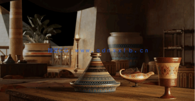 39G超大C4D古埃及金字塔雄伟神庙古代帝国文明城市建筑模型合集(图6)