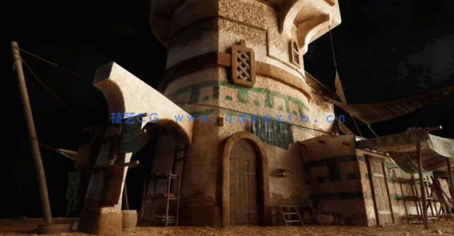 39G超大C4D古埃及金字塔雄伟神庙古代帝国文明城市建筑模型合集(图11)