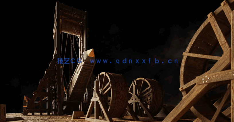 39G超大C4D古埃及金字塔雄伟神庙古代帝国文明城市建筑模型合集(图23)