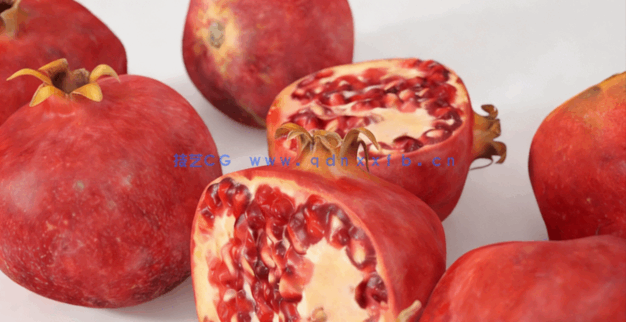 石榴水果模型 Pomegranate Fruit model(图1)