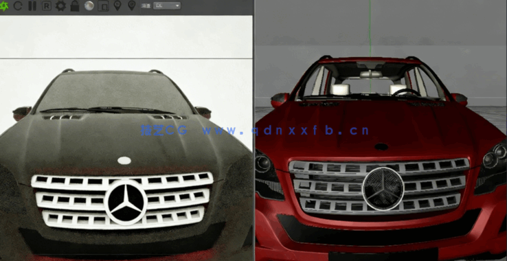 C4D奔驰豪车模型(图3)