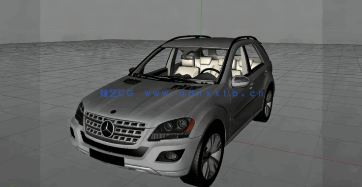 C4D奔驰豪车模型(图5)