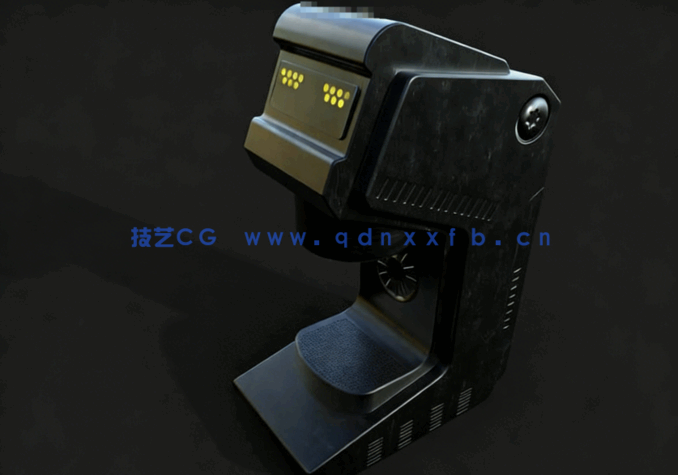 科幻硬表面箱体道具场景细节3D模型资源包(图4)