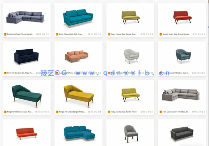 1500组Made出品大型家居家具3D模型合集(图5)