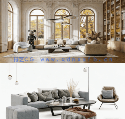  200组高品质现代风格休闲时尚家居家具3D模型合集 Evermotion第219季(图6)