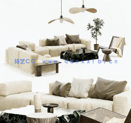  200组高品质现代风格休闲时尚家居家具3D模型合集 Evermotion第219季(图1)