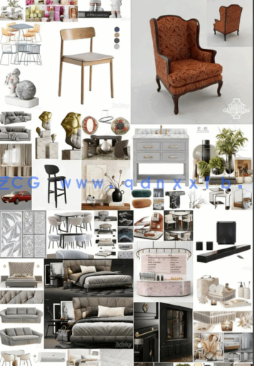 [家具模型] 3dsky精品家具装饰等3D模型合集2023年11月第一季(图4)