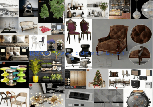 [家具模型] 3dsky精品家具装饰等3D模型合集2023年11月第一季(图2)