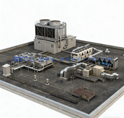 [家具模型] 屋顶大型重要空调暖通供暖系统3D模型合集(图6)