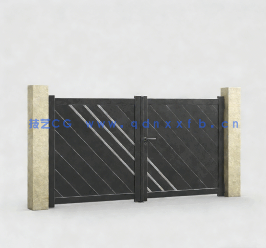 [家具模型] 126组高品质现代门大门车库门等门类家具3D模型合集 Evermotion Archmodels第243季(图4)