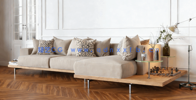 [家具模型] 40组高品质现代家庭沙发办公室沙发家具3D模型合集 Evermotion Archmodels第257季(图3)