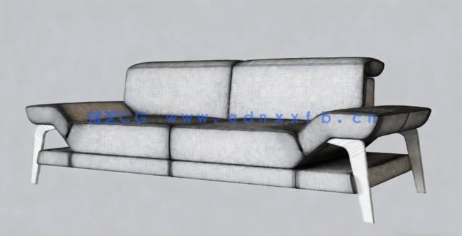 [家具模型] 40组高品质现代家庭沙发办公室沙发家具3D模型合集 Evermotion Archmodels第257季(图5)
