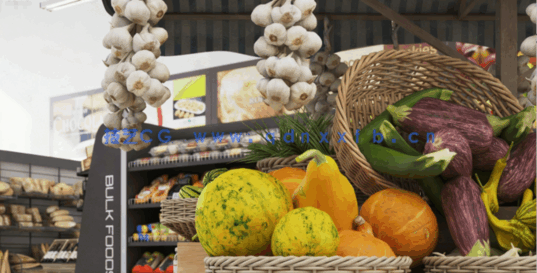 [家具模型] 40组高品质商店商场百货超市商品陈设相关3D模型合集 Evermotion Archmodels第259季(图1)