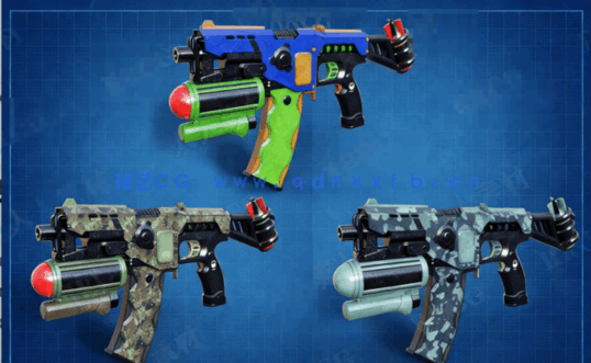 [家具模型] 可爱卡通玩具塑料枪道具3D模型合集(图4)