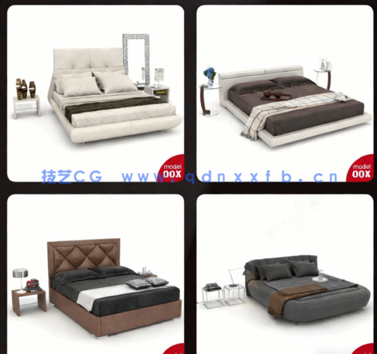 36组高品质卧室家具套装3D模型合集 Evermotion Archmodels第123季(图4)