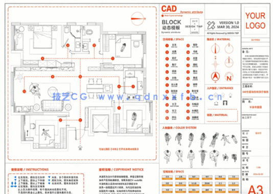 2024家装全品类【CAD动态块】合集(图3)