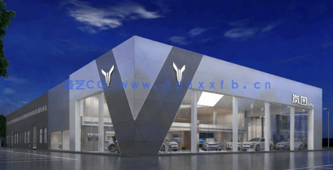 9套汽车4S店CAD施工图CAD汽车展厅CAD汽车专卖店CAD汽车服务中心CAD4s店效果图CAD4s店(图5)