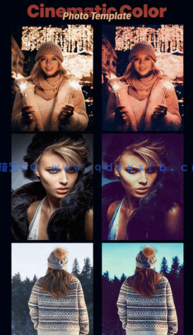 psd科幻电影质感彩色梦幻滤镜效果PSD模板(图5)