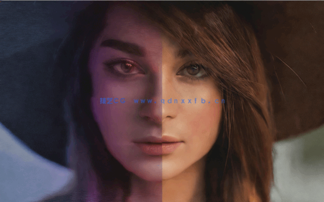 渐变叠加毛刺故障效果人像PSD模板合集(图5)