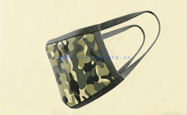 迷彩图案口罩模型PSD模板合集(图2)