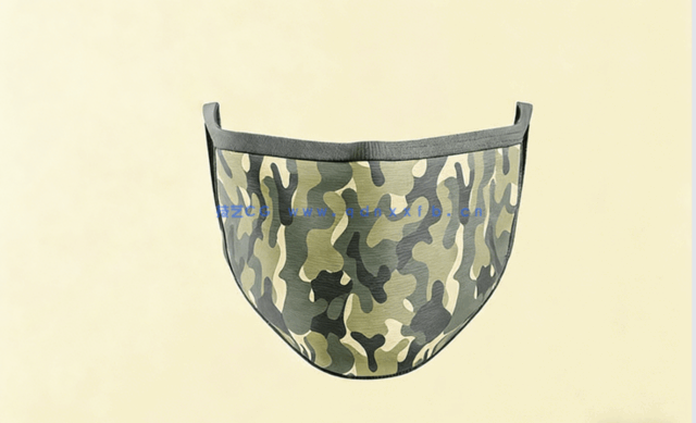 迷彩图案口罩模型PSD模板合集(图3)