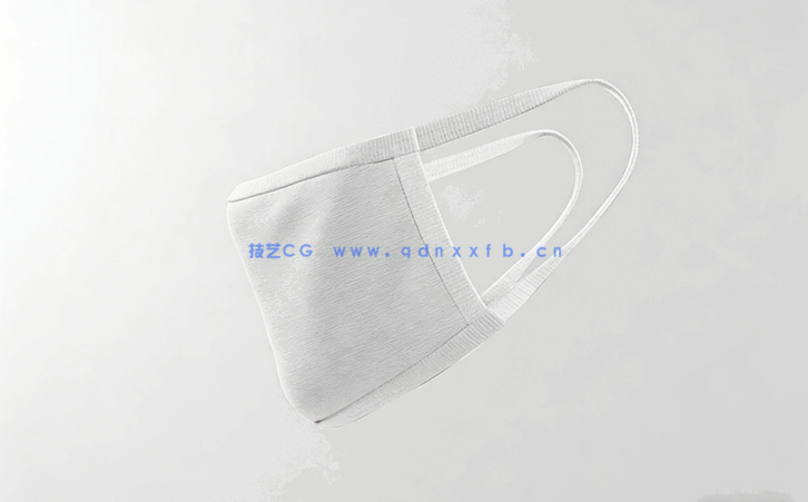 迷彩图案口罩模型PSD模板合集(图5)