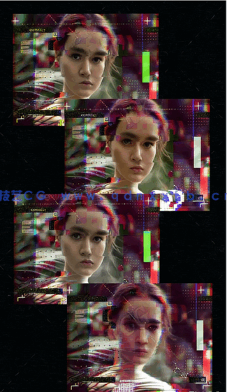 抽象马赛克模糊故障PSD模板合集(图6)