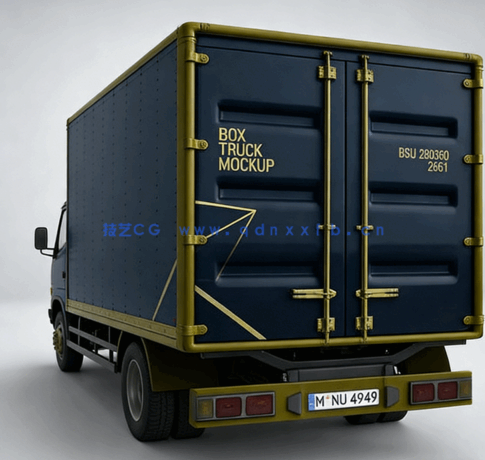 厢式卡车大型货车PSD模板合集(图4)