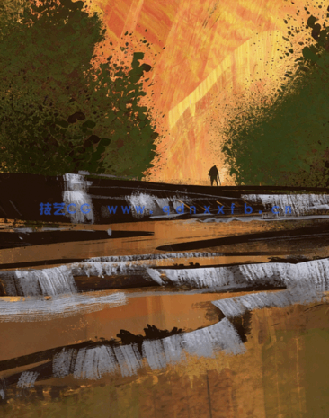 30组水粉画数字绘画PS与Procreate笔刷 附视频教程(图4)