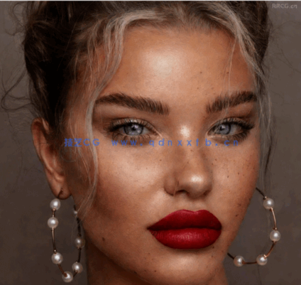 250组Tamara Williams写实面部睫毛眼线等美容修饰PS笔刷合集(图3)