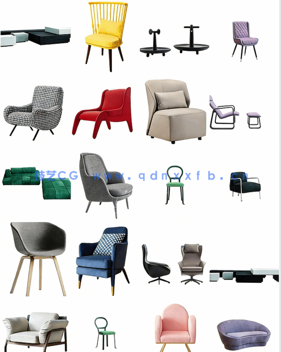 室内软装设计家具素材PNG免抠家具(图6)